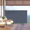 Grey Outdoor Patio Privacy Screen Awning C670