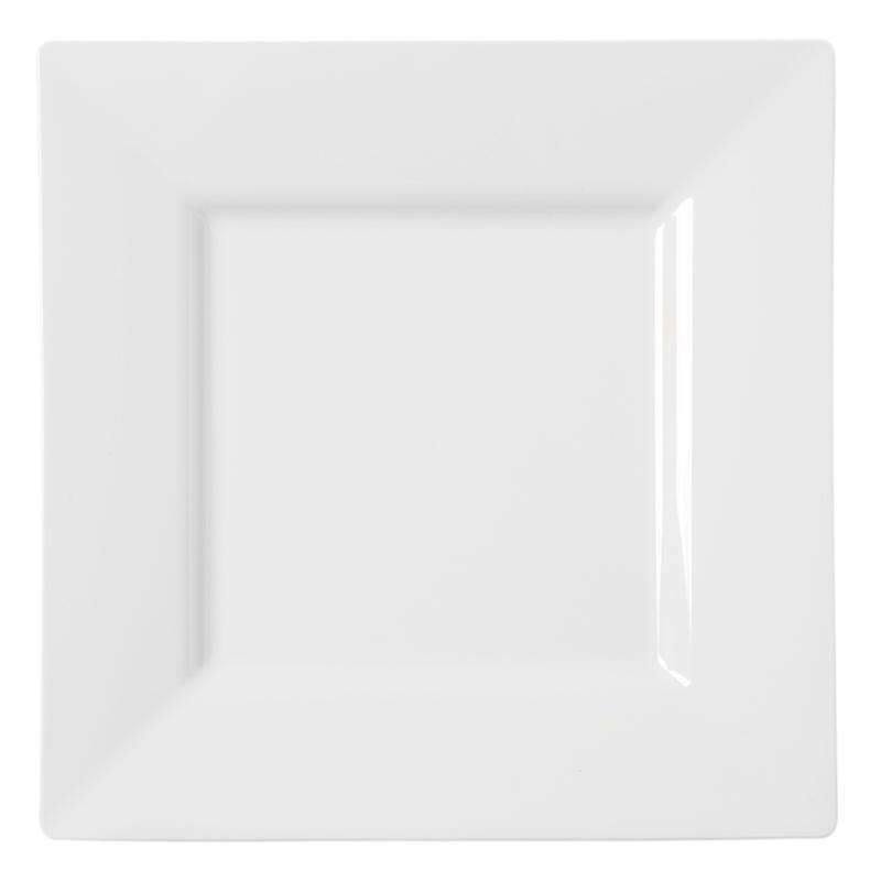 White Disposable Plastic Salad Plates N330285
