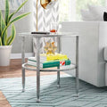 Silver Round End Table Q1663