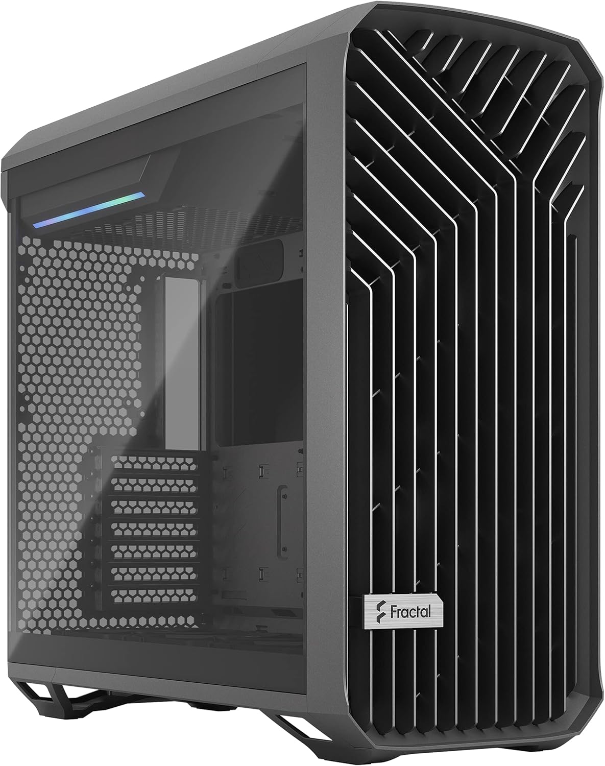 Gray Mid Tower Computer Case H5241