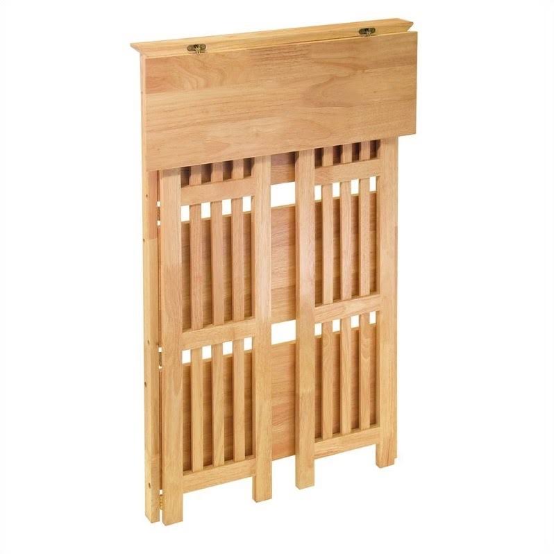 4-Tier Folding Bookcase in Beech Finish U80002