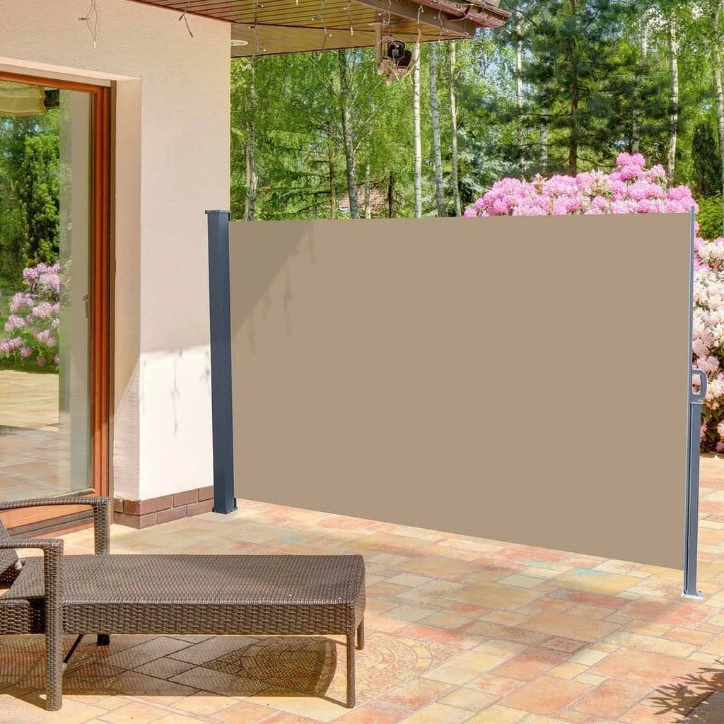 Grey Outdoor Patio Privacy Screen Awning C670