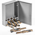 8-Piece High Speed Steel Drill Bit Set 1/2 Shank With Case Q70949