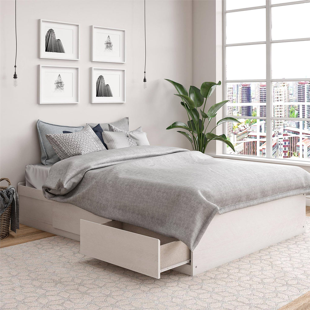 Twin Mates Bed Ivory Oak I85592