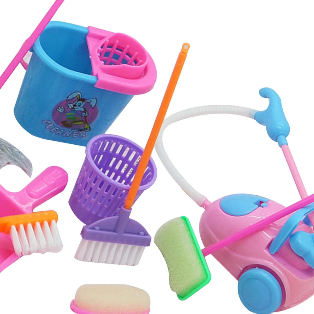Miniature House Cleaning Tool Doll House Accessories T853156