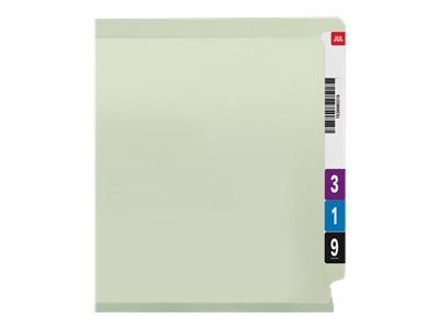 Legal Size End Tab Classification Folders with Fasteners, 25 Box A288181