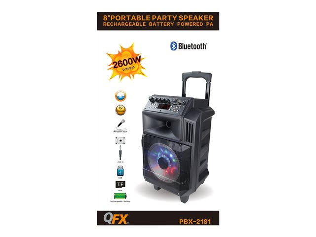 8x22 Bluetooth Portable Party Speaker U75216