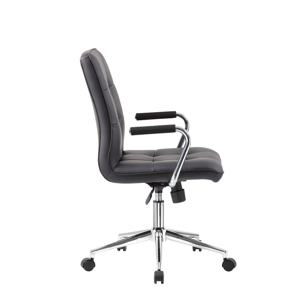 Red Faux Leather Office Chair X40858