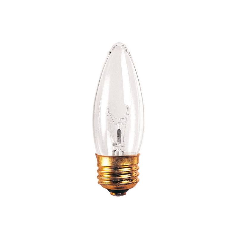 25W Dimmable Clear Warm White B10 Light Bulb 50 Pack X96886