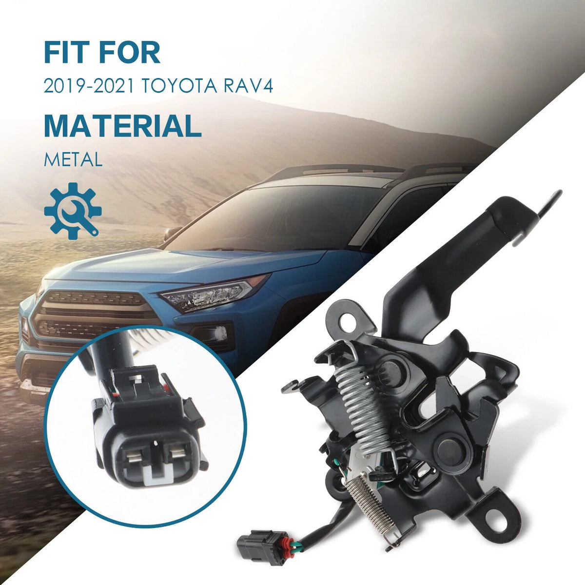 Hood Latch Lock with Alarm System for Toyota RAV4 2019 2021 J379