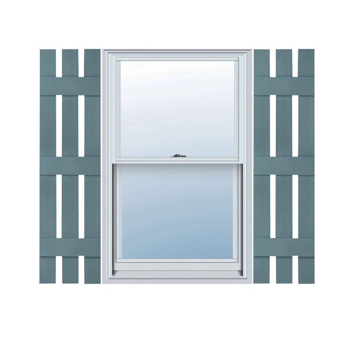 Lifetime Vinyl Board-n-Batten Shutters E7348
