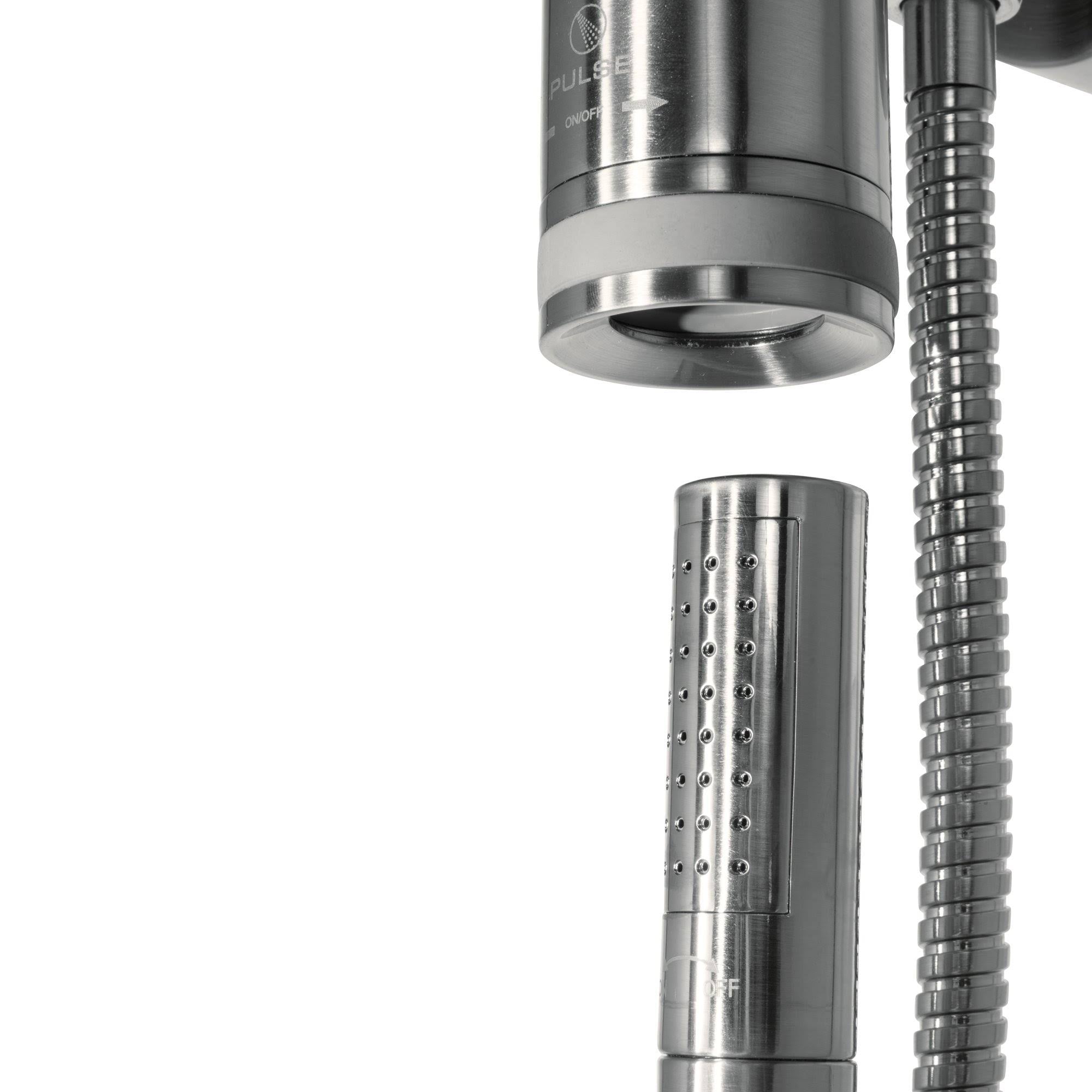 Brushed-Nickel Shower System E713430