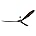 Matte Black 52 Outdoor Ceiling Fan with Remote Control A382322