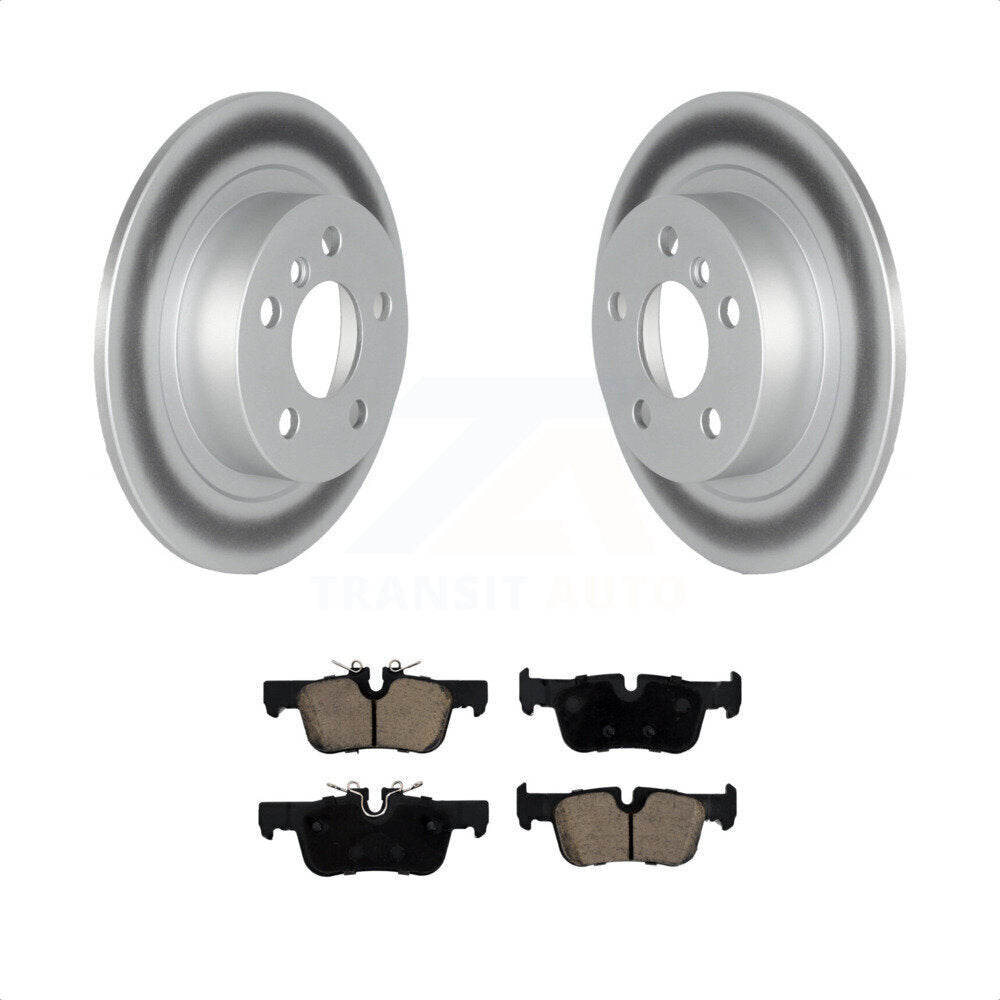 Rear Coated Disc Brake Rotors And Ceramic Pads Kit Z7212