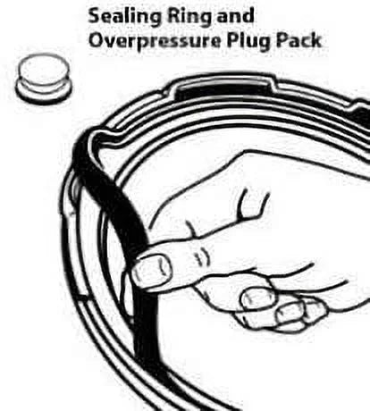 Black 2 Pack Pressure Cooker Sealing Ring L4303