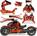 Orange Flames Decal Graphics Kit K5013