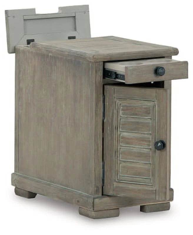 Bisque Chairside End Table T435606