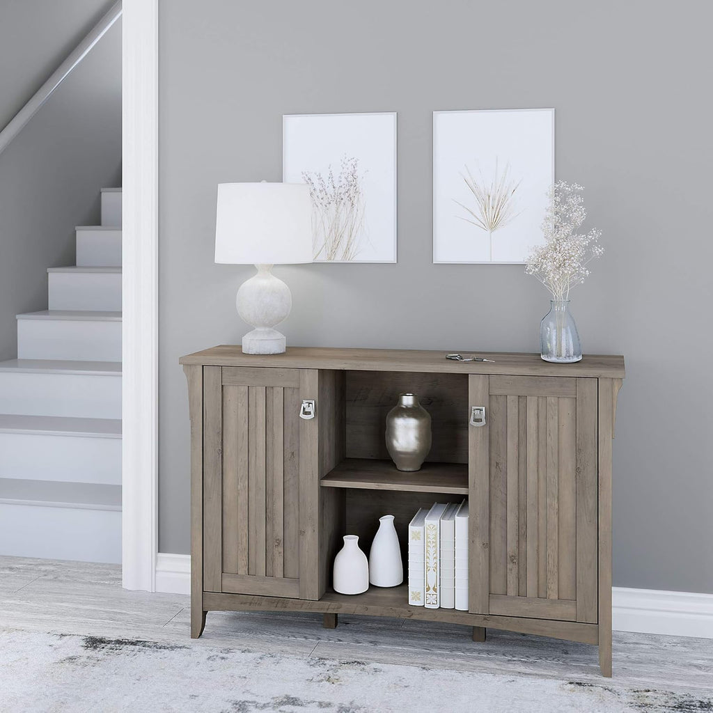 Accent Storage Cabinet with Doors, Driftwood Gray H91005
