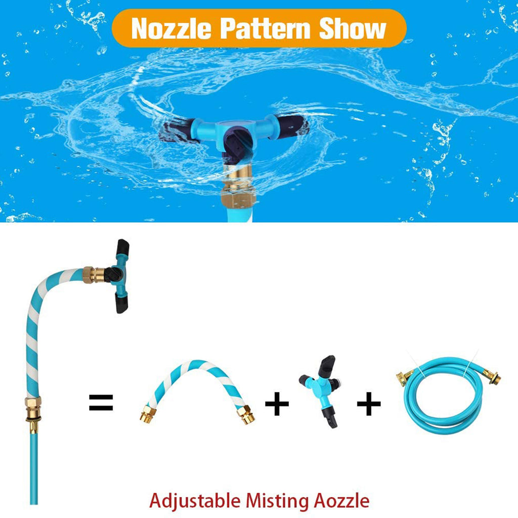 Rotating 2 Adjustable Speeds Trampoline Sprinkler M28001