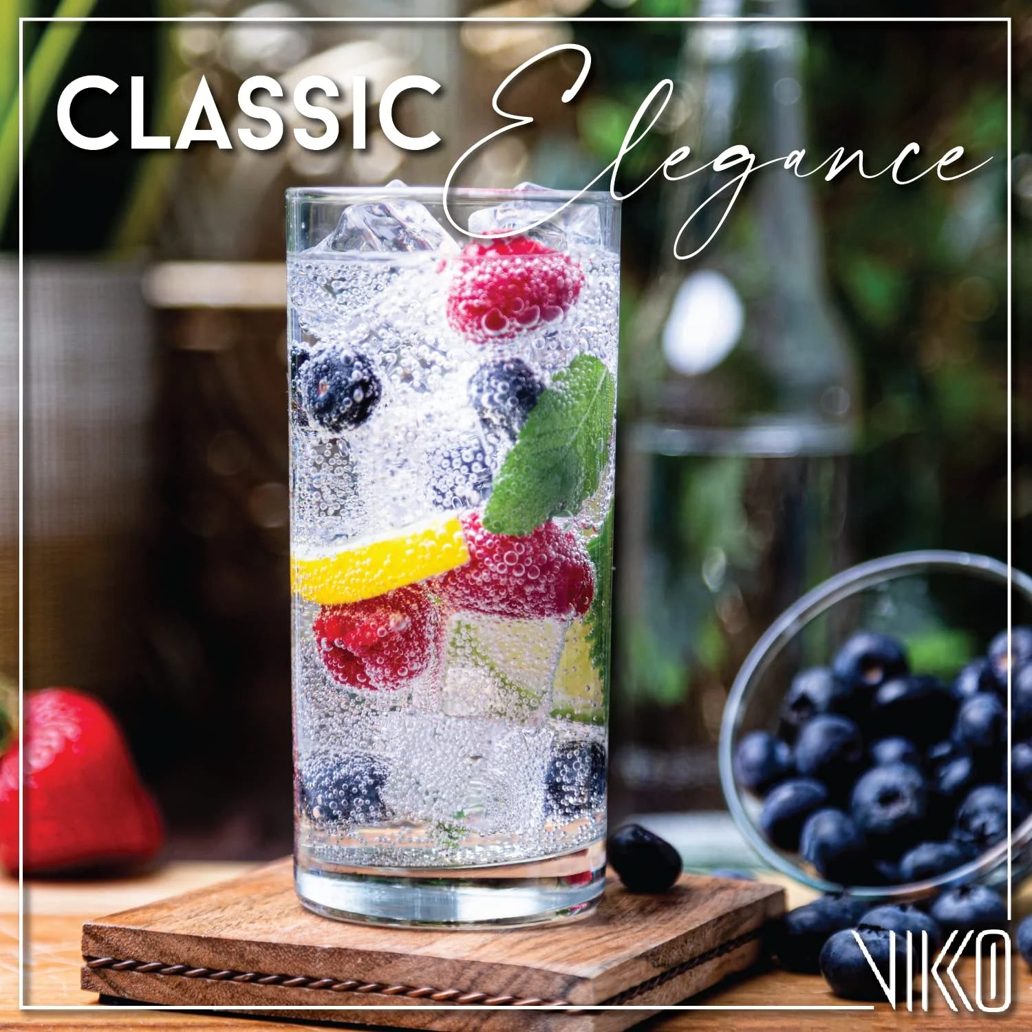 Clear 12.25 Ounce Highball Drinking Glasses, Set of 12 R2591