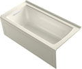 60" x 30" White Alcove Bath with Integral Apron R14063