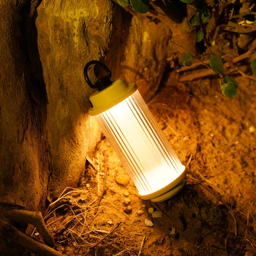 USB Rechargeable Portable Tent Lantern with Stepless Dimming V458