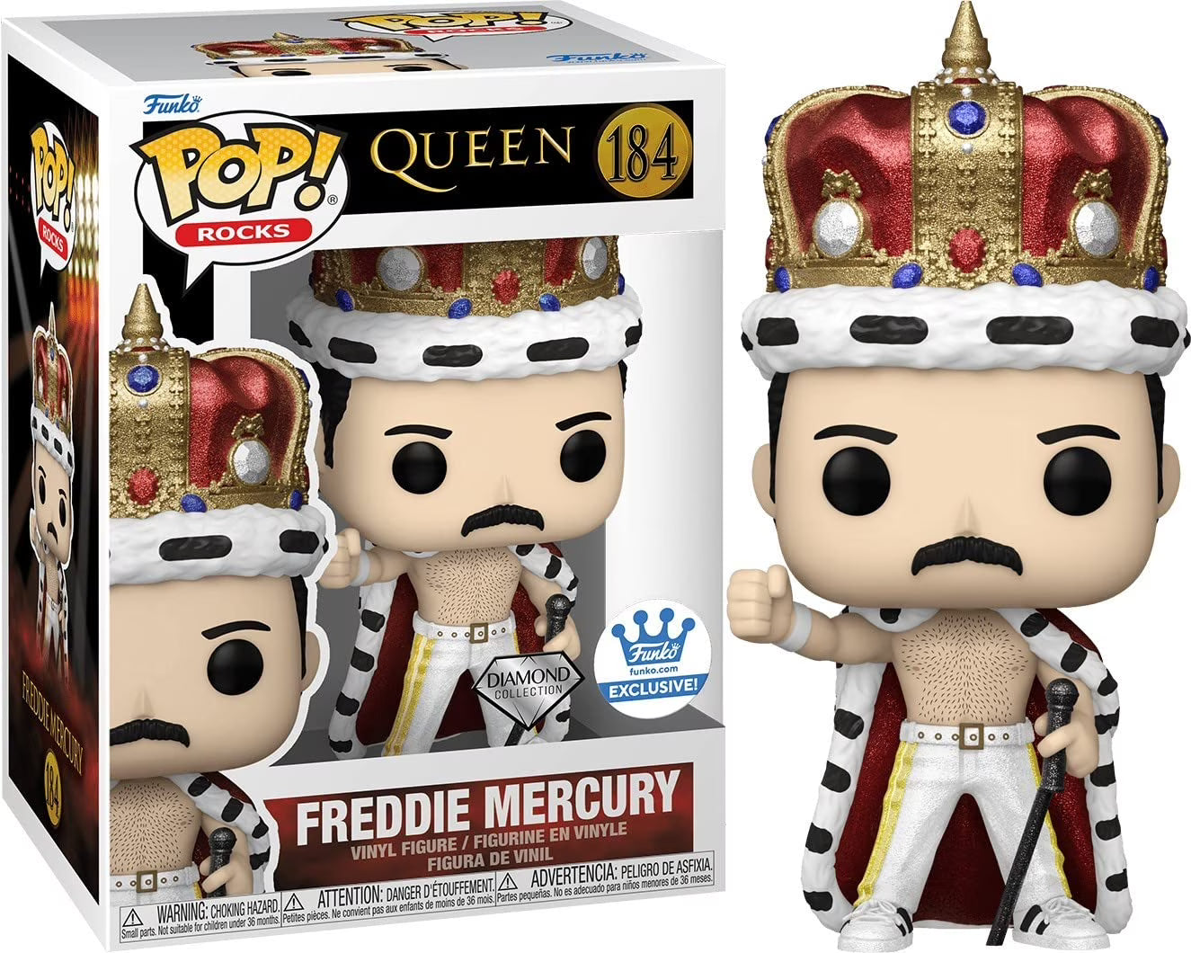 Queen Freddie Mercury Diamond Collection Pop! Vinyl Figure V2104