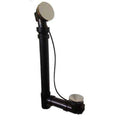 27 in. Cable Waste and Overflow Drain in Satin Nickel C800