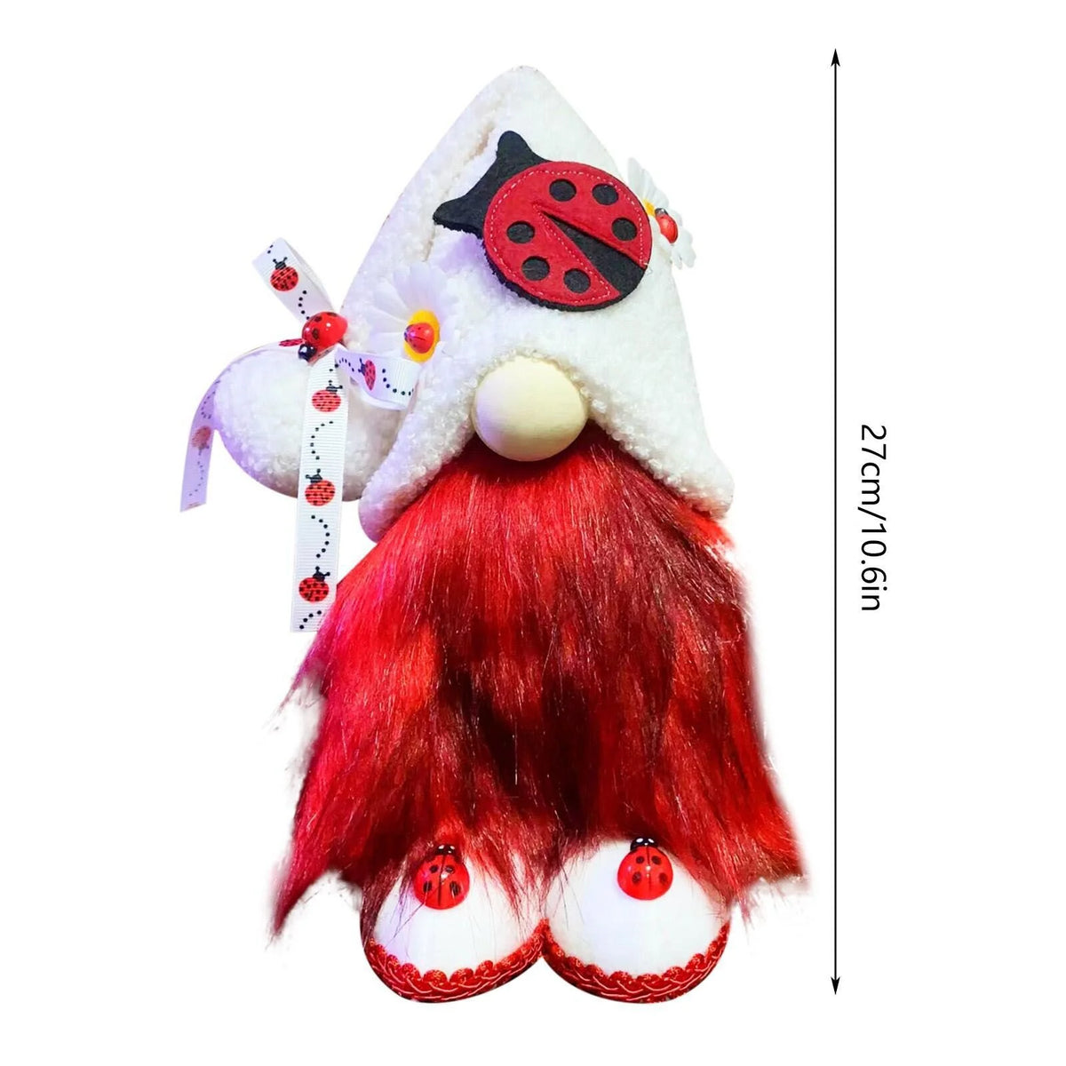 Ladybugs Daisy Big Nose Forest Elder Doll Ornament F843