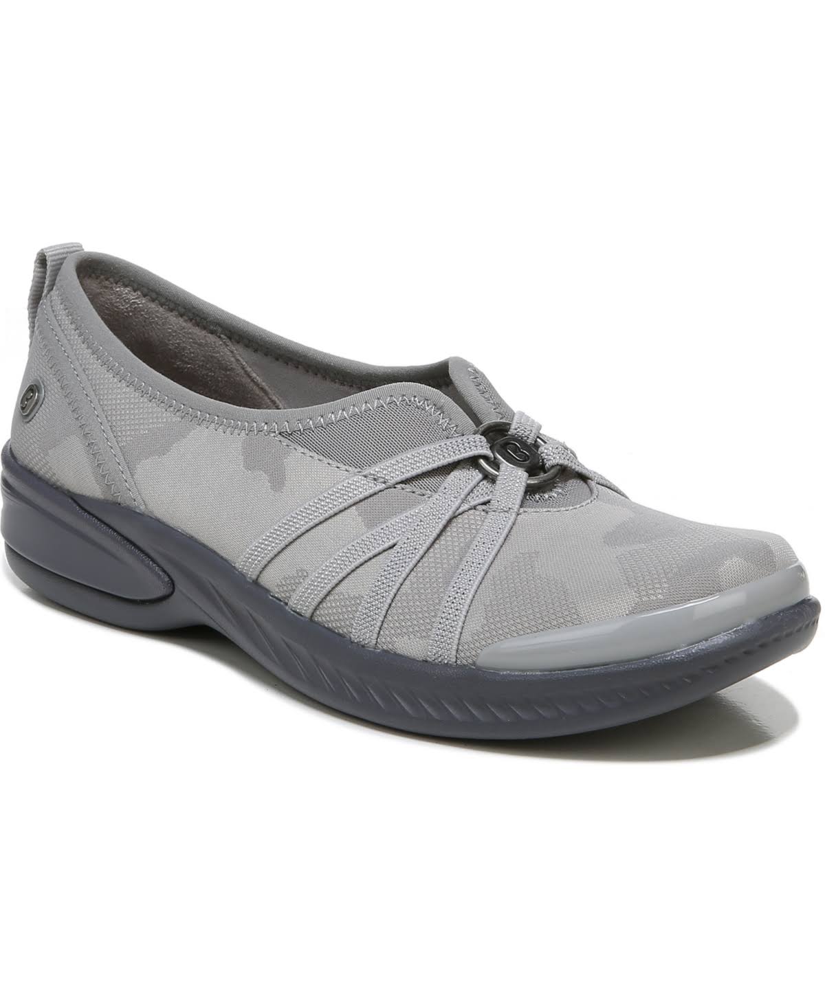 Grey Camo Washable Slip-On Flats E7286