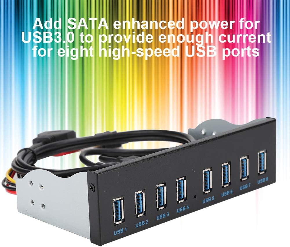 USB3.0 8 Port Hub Optical Drive Front Panel Adapter A63594
