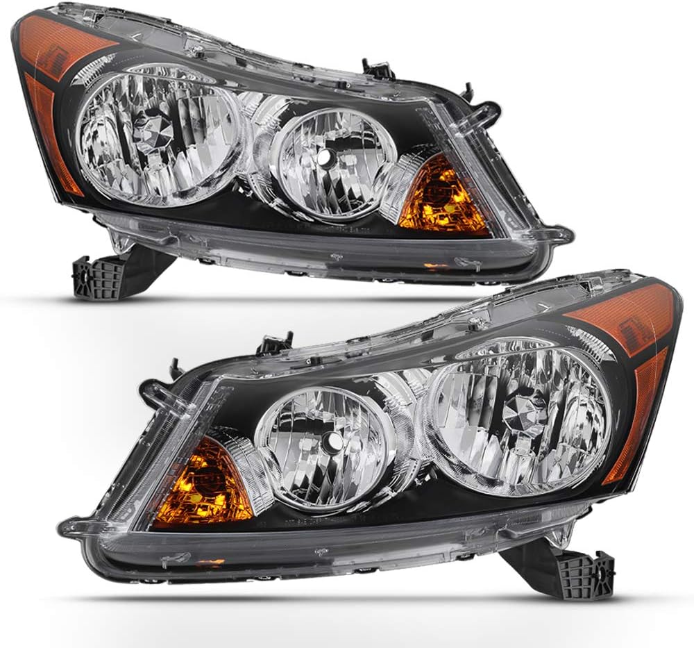 2008-2012 Honda Accord 4-Door Sedan Headlights Front Headlamps Assembly Driver + Passenger Side O77987