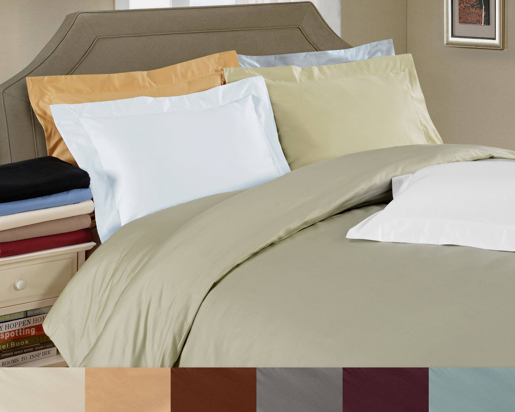 Linen Solid Duvet Cover Set King/California King P7103