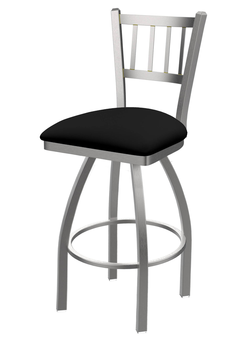 Black Vinyl Swivel Counter Stool P87416