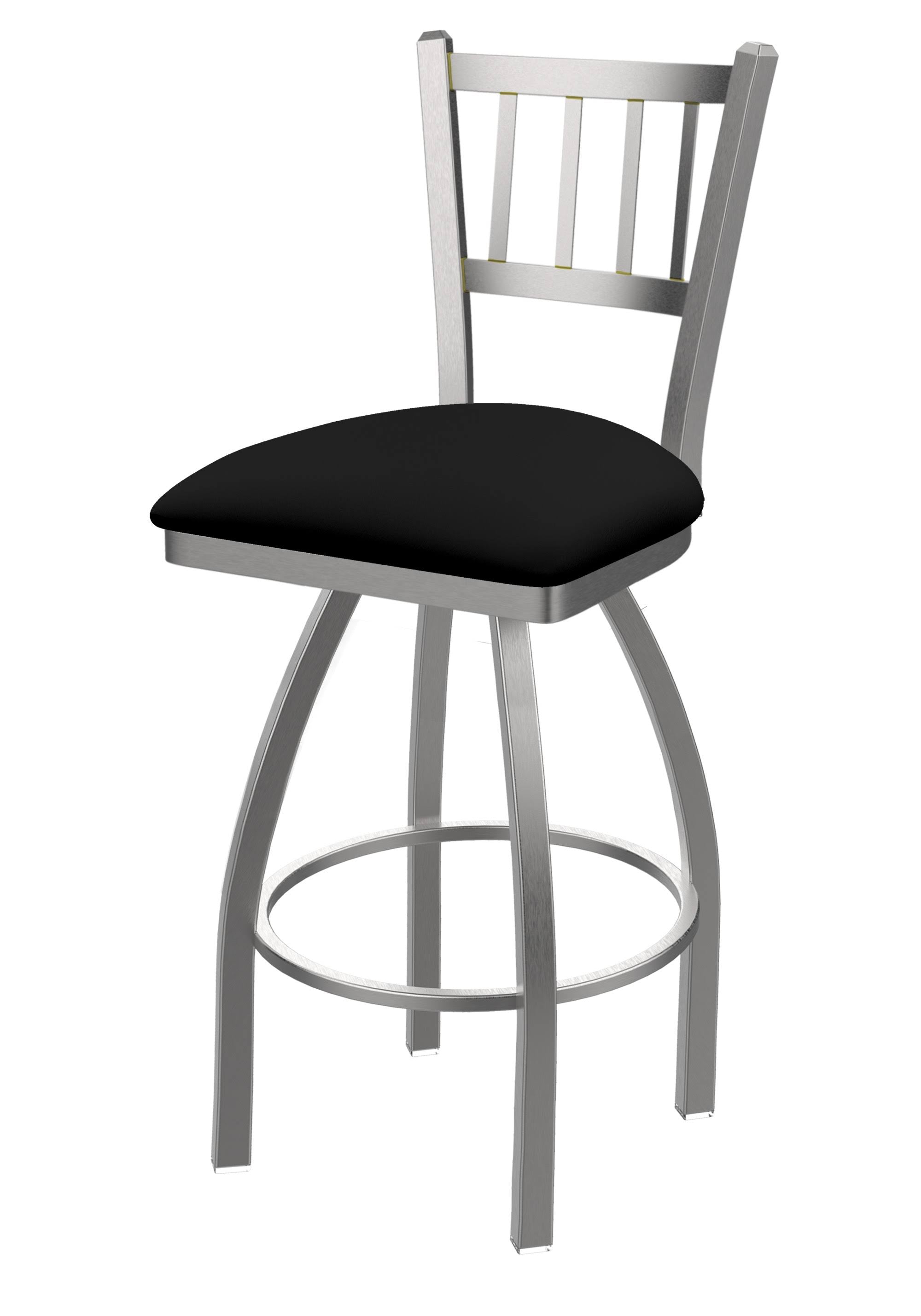 Black Vinyl Swivel Counter Stool P87416