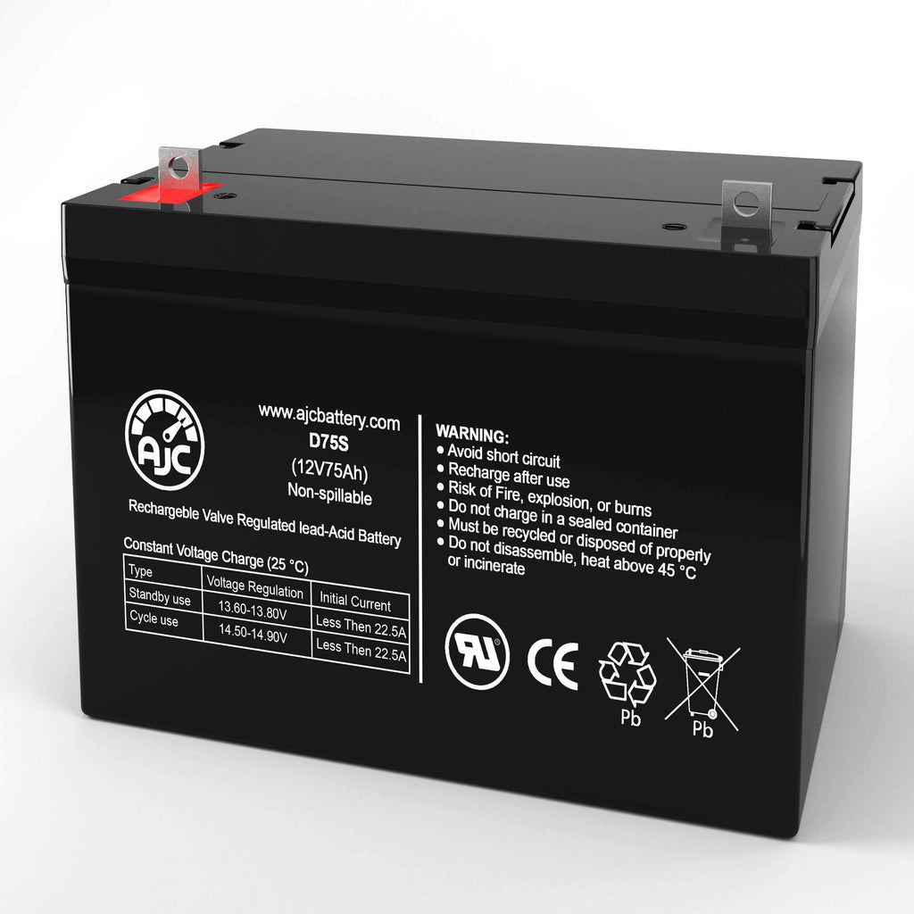 12V 75Ah Wheelchair Replacement Battery T216009