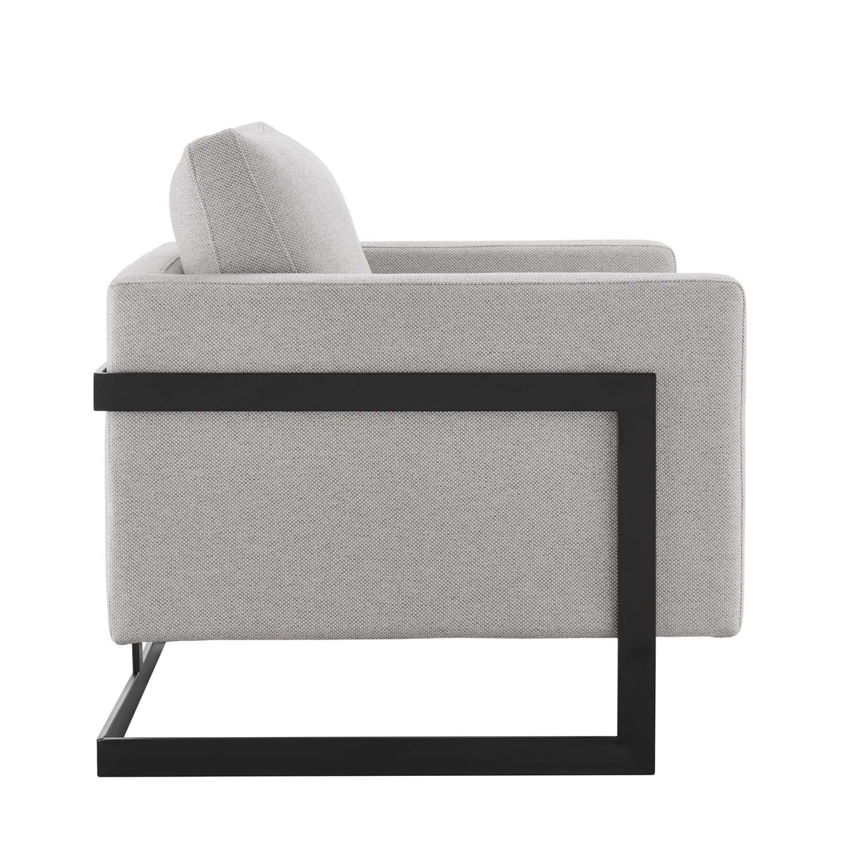 Black Camel Upholstered Fabric Accent Chair E775