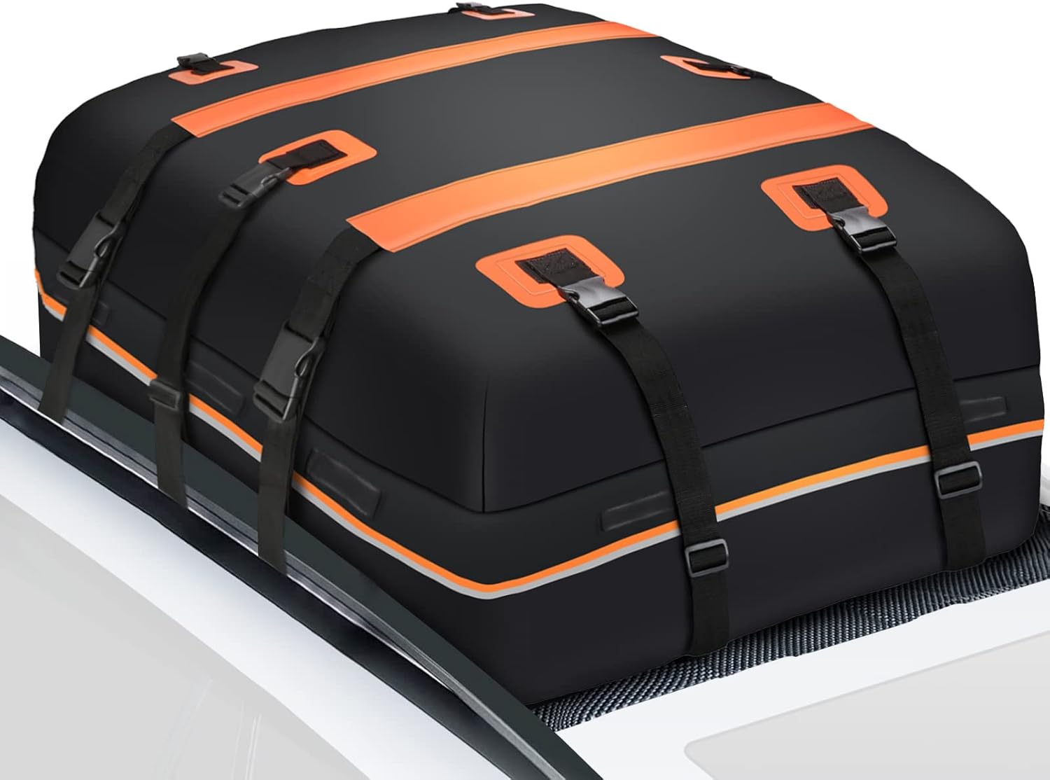 Rooftop Cargo Carrier Bag Waterproof 20 Cubic Car Roof Bag with Anti-Slip Mat Straps Door Hooks U321240
