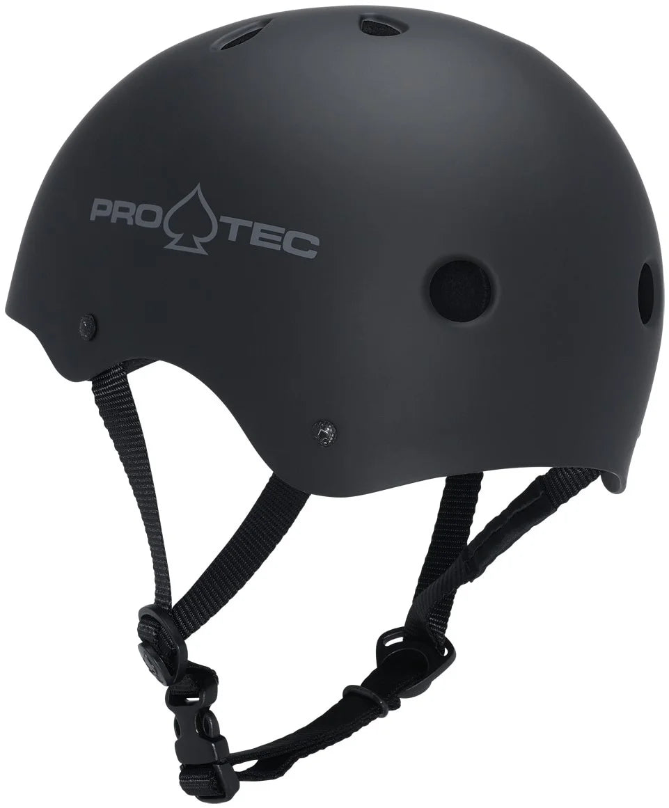 Matte Black Skateboarding Helmet D353