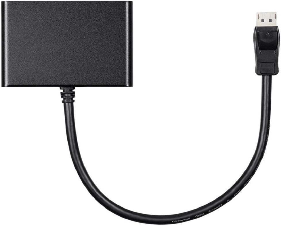 2-Port DisplayPort 1.2 to HDMI MST Hub, Black, Pack of 2 C962