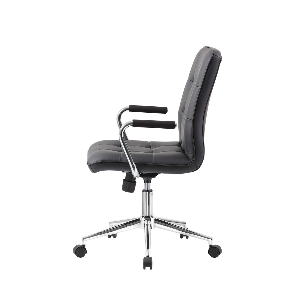 Red Faux Leather Office Chair X40858
