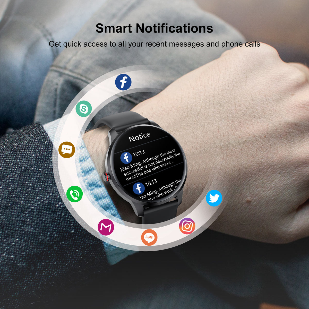 IP68 Waterproof Smart Watch Fitness Tracker J2493