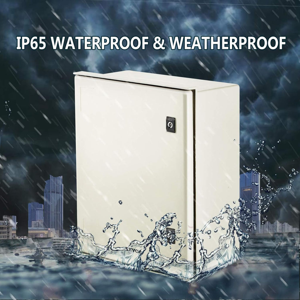 20 x 16 x 8 Inches Wall Mounted Waterproof Electrical Enclosure with Mounting Plate L62164