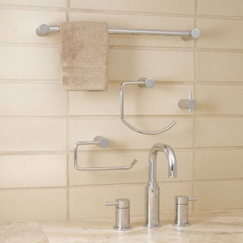 Satin Nickel 24x22 Towel Bar Shelf A9770