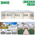 10' x 30' Waterproof Folding Canopy Tent with 5 Removable Sidewalls Z3236
