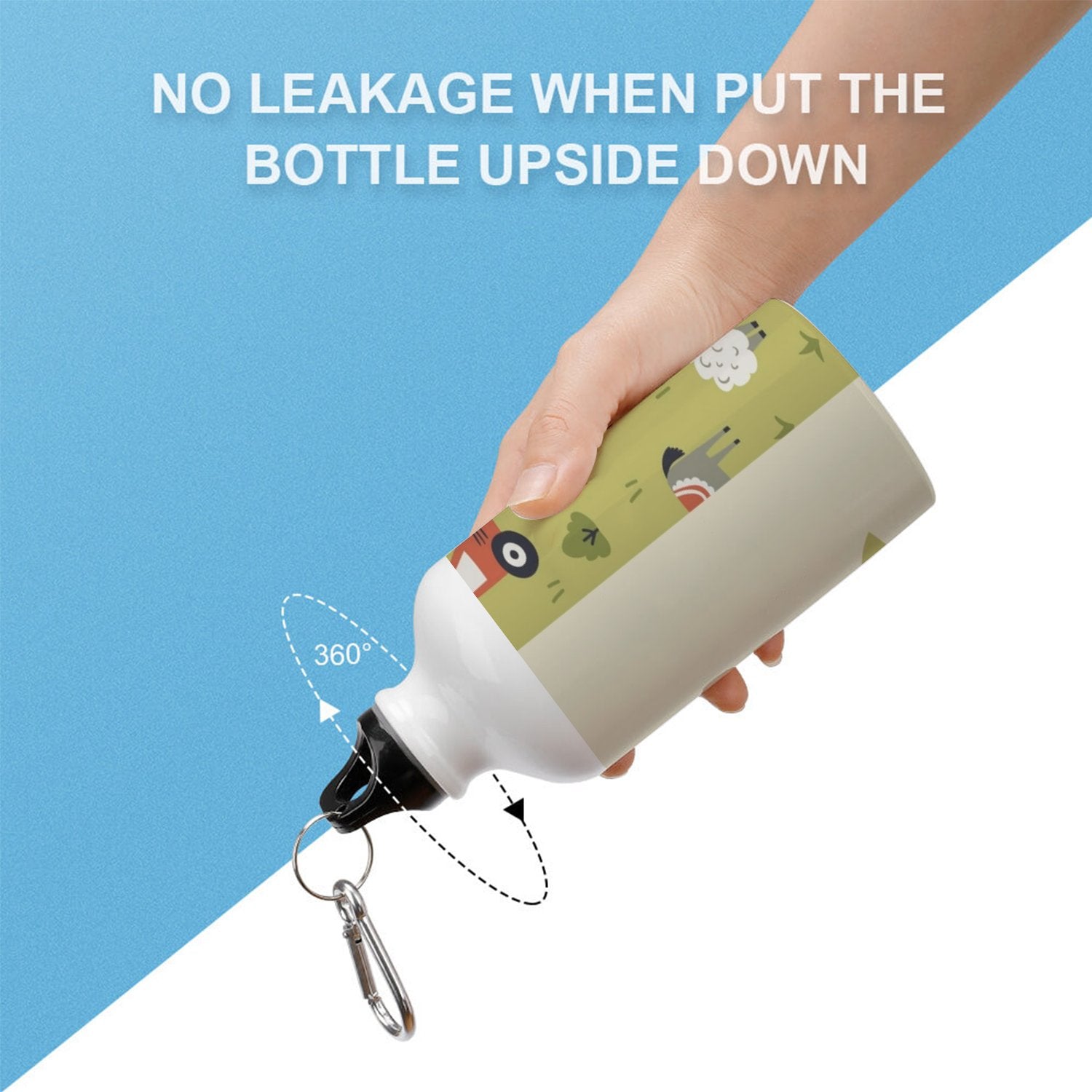 400ml Sport Aluminum Water Bottle with Twist Cap I1771