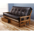 Dark Brown Mattress & Storage Drawers J62251