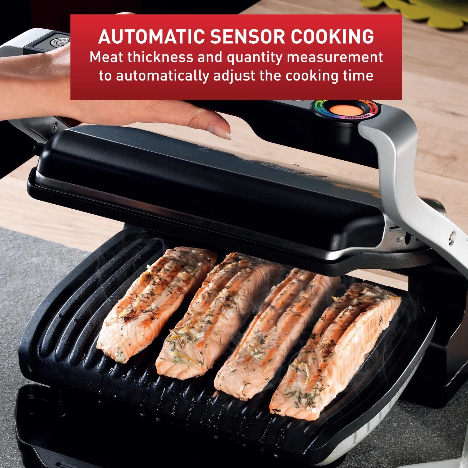 Indoor Electric Grill with Removable Nonstick Plates O7295