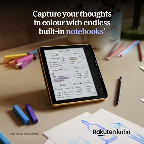 7 Glare-Free Colour E Ink Display eReader (White) P811796