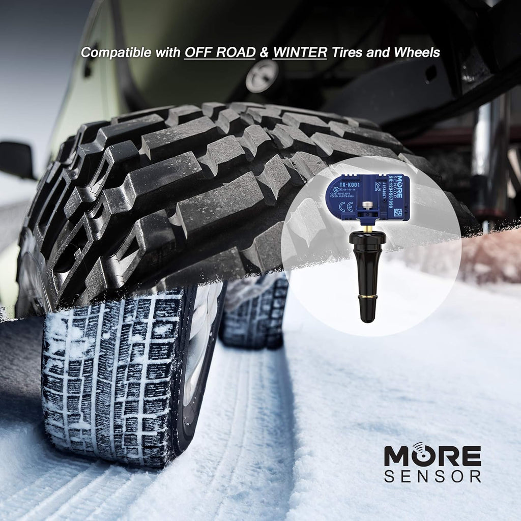 TPMS Tire Pressure Sensor 4-Pack with Rubber Valve Stem D42792
